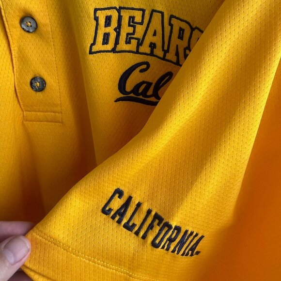 California Golden Mens‎ Bears Polo Shirt  Short Sleeve Golf 2XL Knights Apparel - Picture 2 of 7